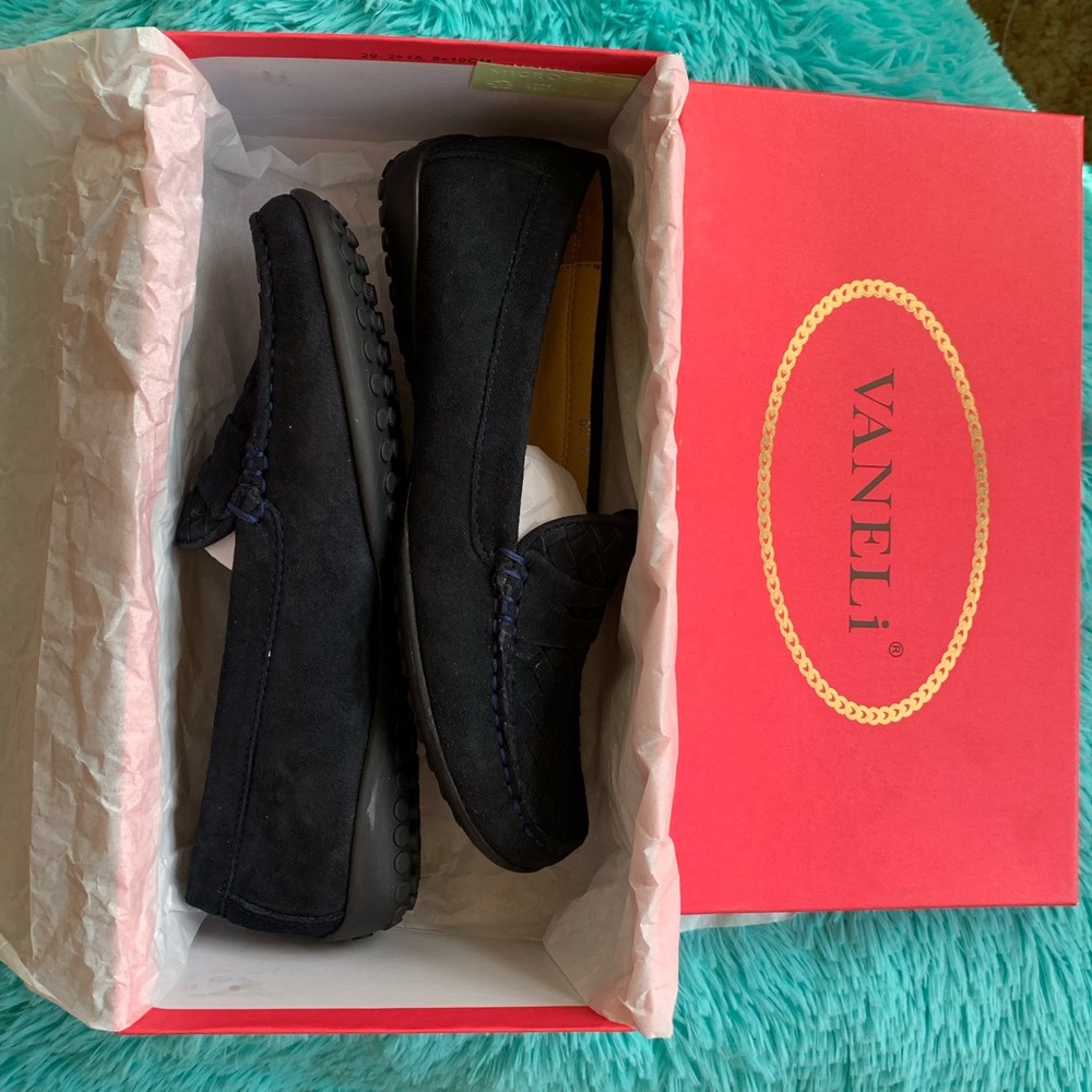 Vaneli Adalie Navy Suede Loafer